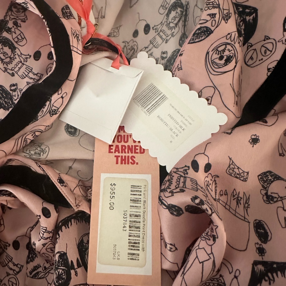 NWT Shrimps SILK MID-LENGTH DRESS UK8 US4 - Picture 8 of 8